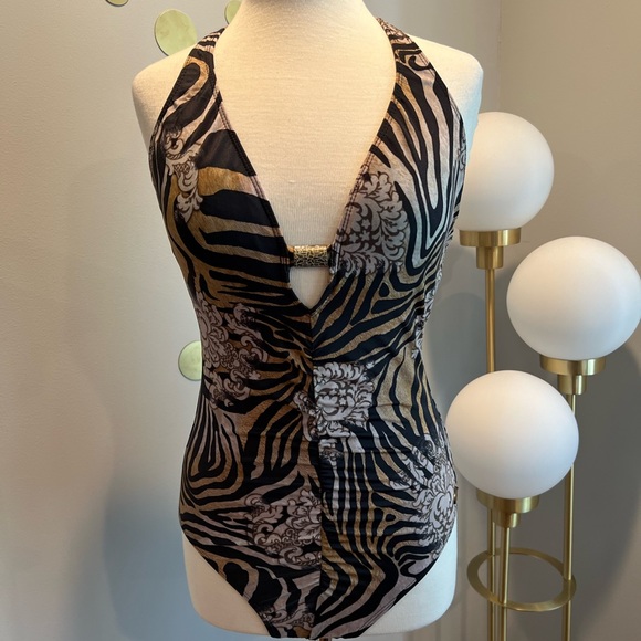St. John Swim Animal Print Swimsuit - Picture 2 of 8